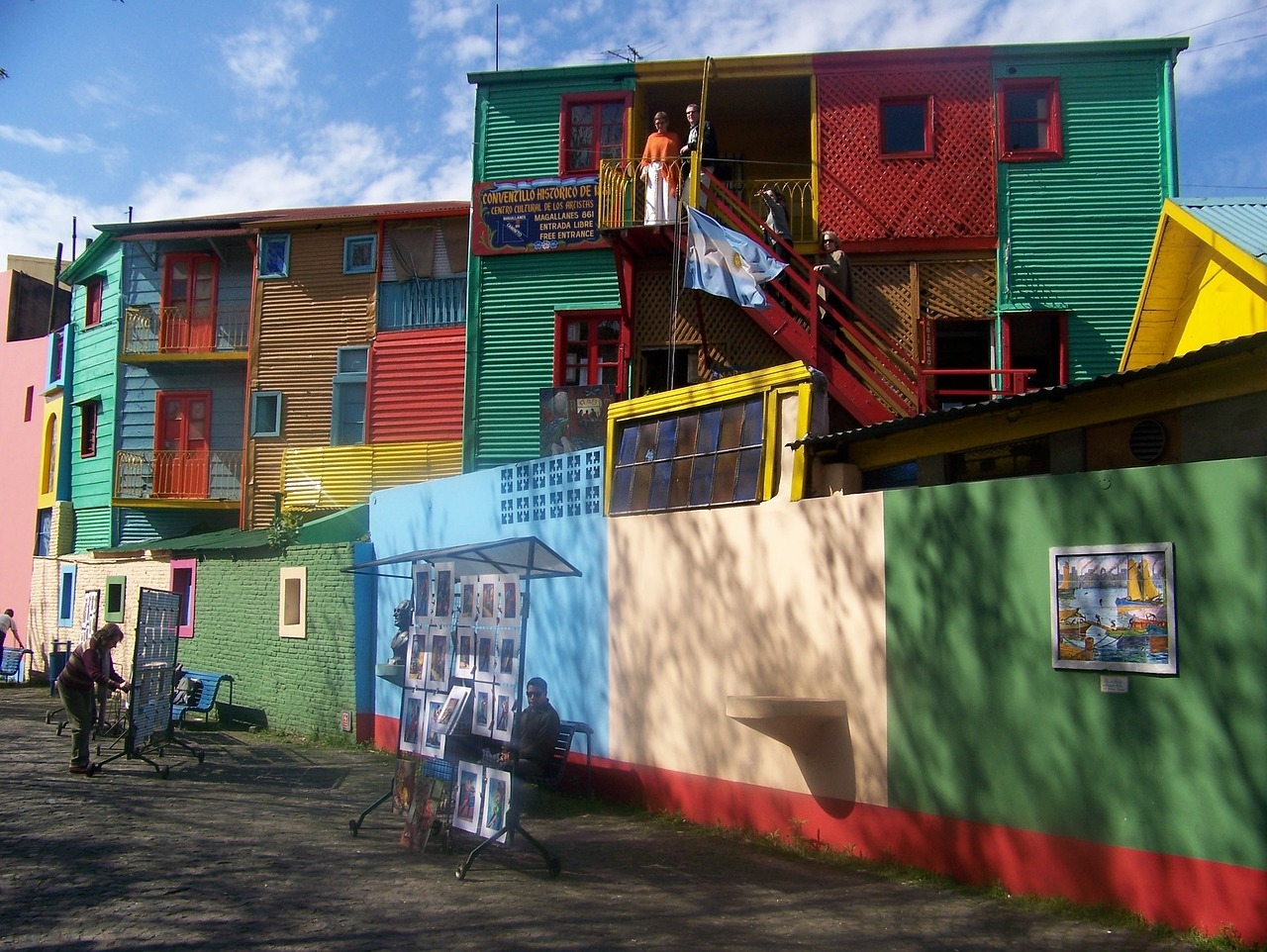 Colorful buildings in Buenos Aires, Argentina